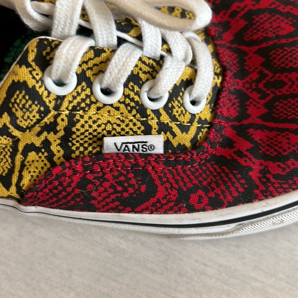 Vans Era Multi Python Rasta Sneakers Men’s Shoes Size 5.5 Red Yellow Green - Picture 5 of 9